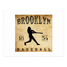 1854 Brooklyn New York Baseball Postcards