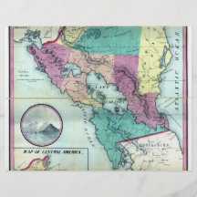 1856 Government Map of Nicaragua by A.H. Jocelyn Personalized Flyer