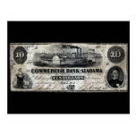 1858 Alabama Ten Dollar Note Postcards