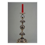 1864 silver candlestick, Warsaw, Poland Personalised Invitation