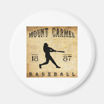1887 Mount Carmel Pennsylvania Baseball Refrigerator Magnet