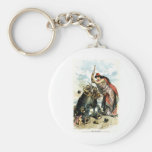 1888 Anti US Labour Party Political Cartoon Keychains