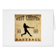 1888 West Chester Pennsylvania Baseball Greeting Cards