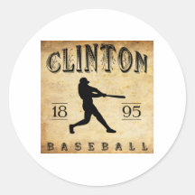 1895 Clinton Iowa Baseball Stickers