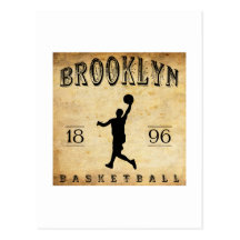1896 Brooklyn New York Basketball Postcards