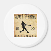 1896 Mount Sterling Kentucky Baseball Fridge Magnet