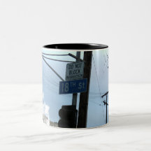 18th St Sign Coffee Mugs