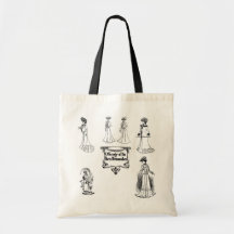 1901 Paris Dressmakers Illustration Bag