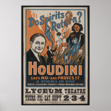 1909 Houdini Poster