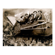 1910 Flight over Portland Post Card