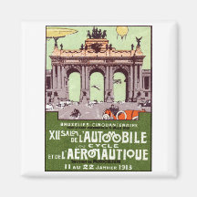 1913 Transportation Expo Poster Magnet