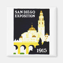 1915 San Diego Exposition Refrigerator Magnets