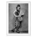 1920s Flapper Fashion Greeting Card