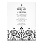1920s Theme Wedding Invitation Template invitations