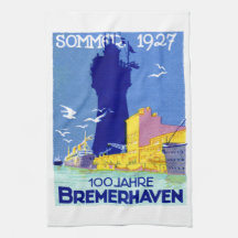 1927 Bremerhaven Germany Kitchen Towels
