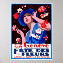 1927 Geneva Flower Show Poster