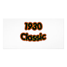 1930 Classic Customized Photo Card