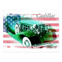 1932 Cadillac Post Card