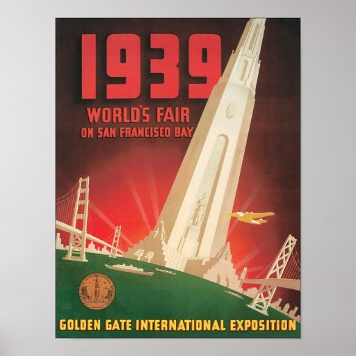 1939 World's Fair San Francisco Bay Print