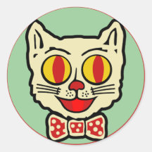 1940s Vintage Cat Design Stickers