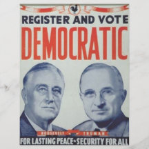 1944 Roosevelt - Truman Flyer