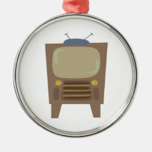 1950's Style Vintage TV Christmas Tree Ornaments
