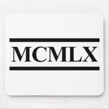 1960, 50th Birthday Mouse Pads