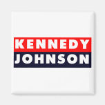 1960 Kennedy Johnson Bumper Sticker Fridge Magnet