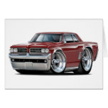 1964 GTO Maroon Car Card