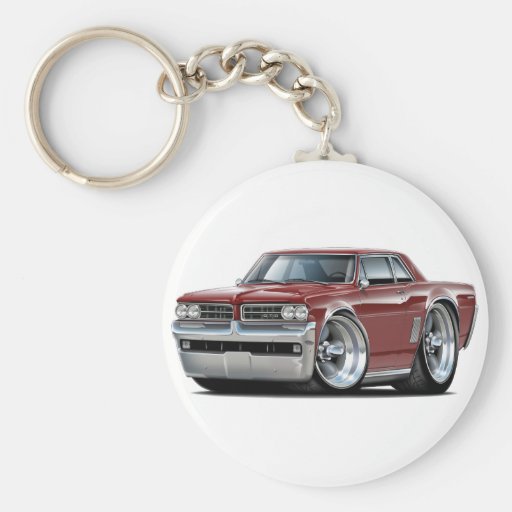 1964 GTO Maroon Car Key Chain