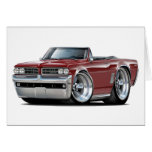 1964 GTO Maroon Convertible Card