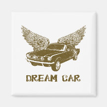 1965 Ford Mustang Coupe Refrigerator Magnet
