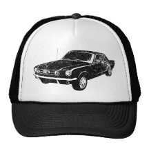 1965 Ford Mustang Coupe Trucker Hats