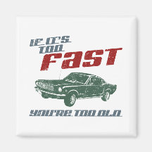 1966 Ford Mustang Fastback Refrigerator Magnets