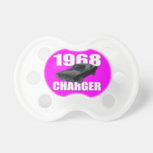 1968 dodge charger rt hot pink pacifiers