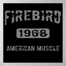 1968 Firebird American Muscle Poster