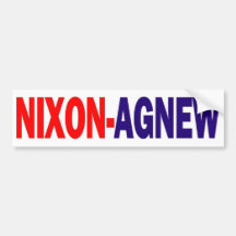 1968 Nixon Agnew Bumper Sticker