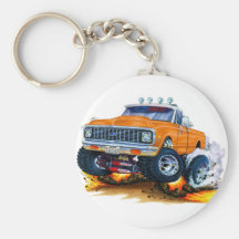 1970-72 Chevy CK1500 Orange Truck Key Chains