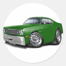 1970-74 Duster Green Car Sticker