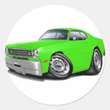 1970-74 Duster Lime Car Sticker