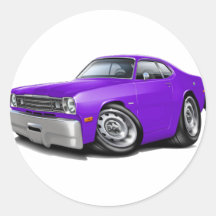1970-74 Duster Purple Car Stickers