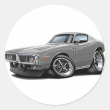 1973-74 Charger Grey Car Sticker