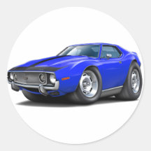 1973-74 Javelin Blue-Black Car Stickers