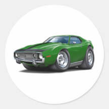 1973-74 Javelin Green-Black Car Stickers