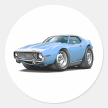 1973-74 Javelin Lt Blue-White Car Sticker