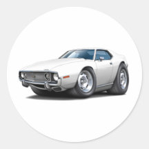 1973-74 Javelin White Car Sticker