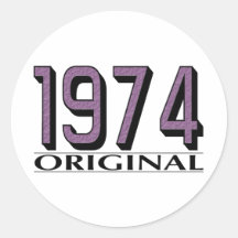 1974 Original Round Stickers