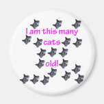 19 Cat Heads Old Fridge Magnets