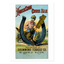 19th C. Horseshoe Cross Bar Chew Post Cards