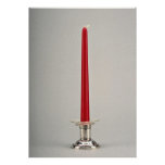 19th century silver candlestick, Vienna, Austria Personalized Announcements